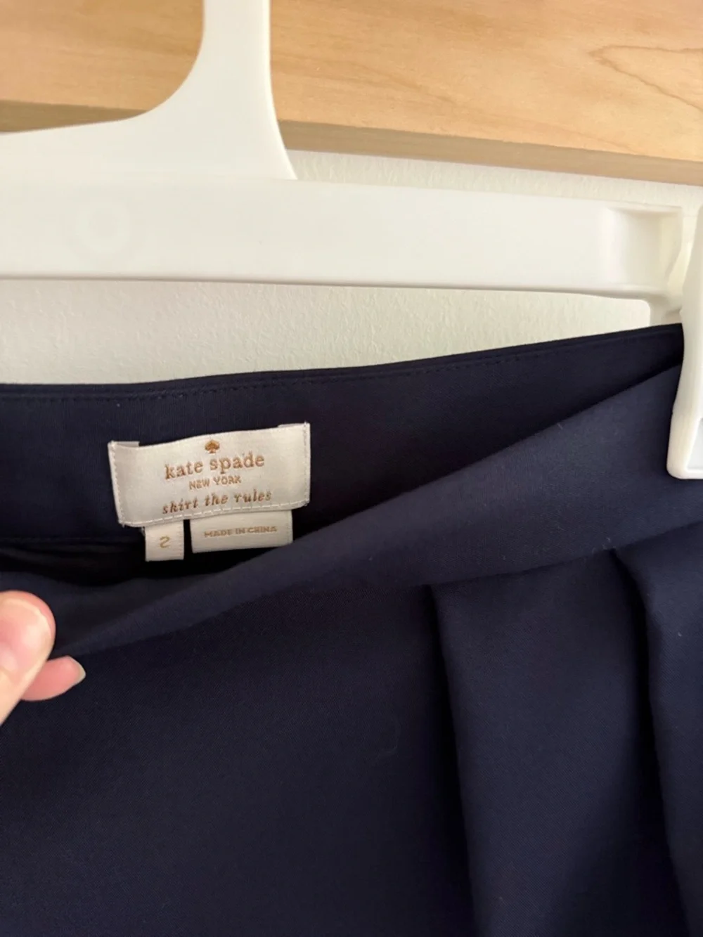 Kate Spade Navy Blue Barry Work Skirt The Rules 2